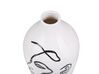 Vaso de cerâmica grés branca 23 cm HELIKE_810733