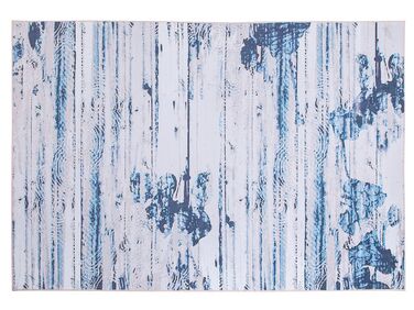 Teppich blau 140 x 200 cm Kurzflor BURDUR