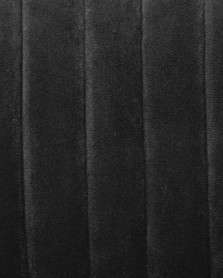 Velvet Desk Chair Black VENICE Beliani.co.uk