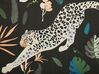 Set di 2 teli da sdraio fantasia tropicale leopardi nero ANZIO / AVELLINO_819938