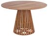 Mesa de comedor de madera de acacia oscura ⌀ 120 cm MESILLA _906663
