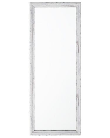 Wandspiegel weiss / Holzoptik rechteckig 50 x 130 cm BENON