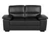 Faux Leather Sofa Set Black VOGAR_730439