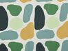Conjunto de 2 telas de poliéster blanco/naranja/verde para silla de jardín CINE_819480
