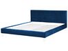 EU Super King Size Bed Frame Cover Navy Blue for Bed FITOU _752868