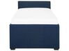 Łóżko wysuwane tapicerowane 90 x 200 cm niebieskie MARMANDE_729445
