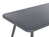Zestaw ogrodowy metalowy stół i 4 krzesła szary LIPARI_808262