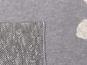 Plaid grå bomuld 130 x 170 cm MATTA_905374