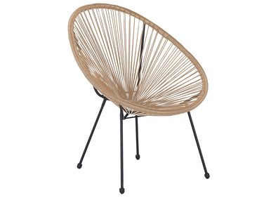 PE Rattan Accent Chair Natural ACAPULCO II