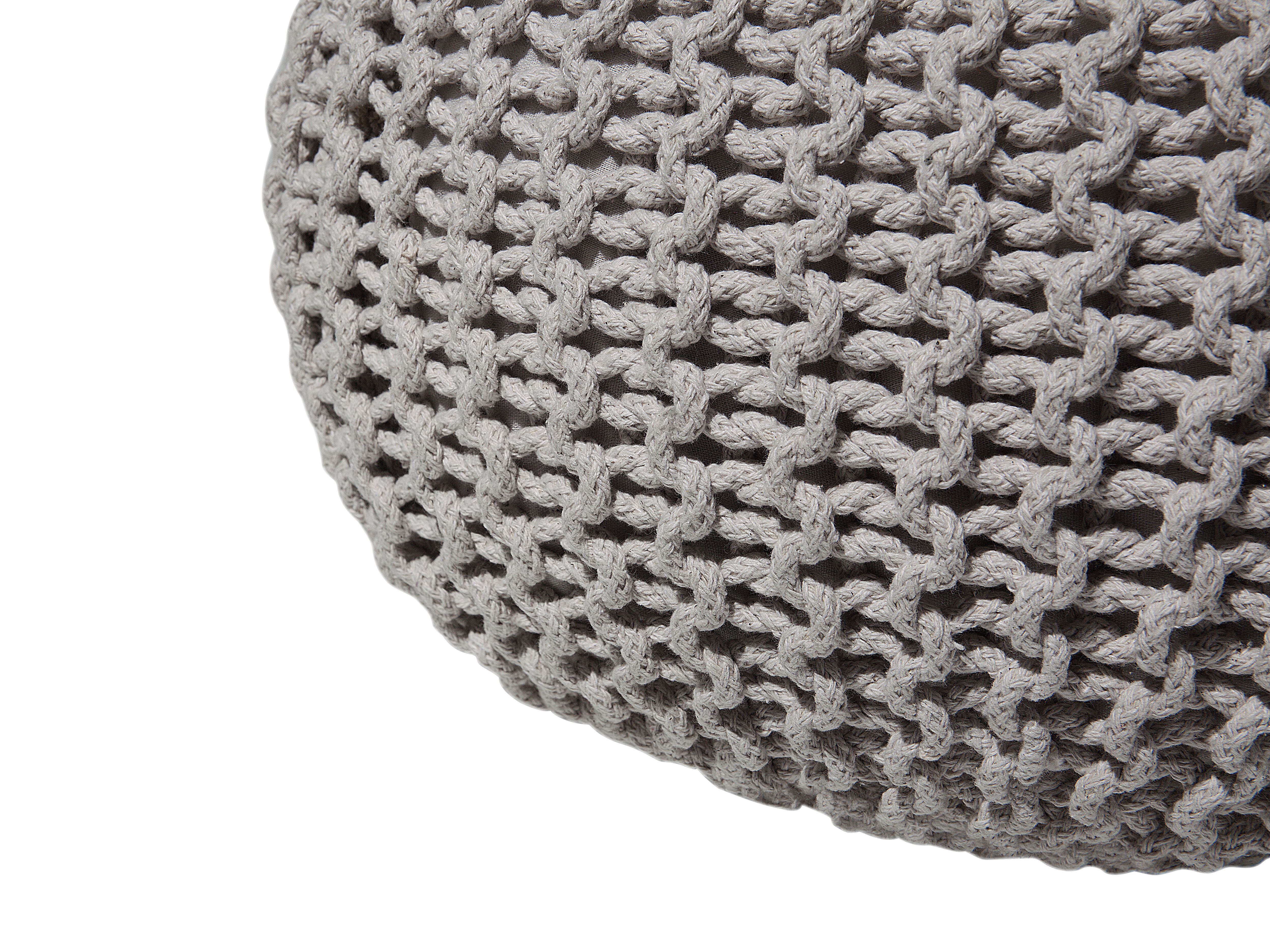 Puf 50 x 35 cm jasnoszary CONRAD