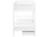 Lit superposé en bois blanc 90 x 200 cm avec tiroirs REGAT_797149