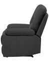 Fabric Manual Recliner Chair Grey BERGEN_710005