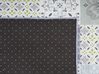 Teppich bunt  80 x 150 cm Mosaik-Muster Kurzflor INKAYA_754920