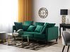 3-istuttava sohva sametti smaragdinvihreä FENSTAD_751240