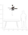 Ceiling Fan with Light Brown HEILONG_792521