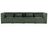 4-Sitzer Sofa Cord dunkelgrün LEMVIG_875723