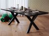 Eettafel hout zwart 180 x 100 cm LISALA_73661