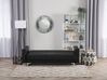 3 Seater Faux Leather Sofa Bed Black ABERDEEN_715735