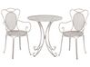 Balkong sett med bord og 2 stoler grå CILENTO_749985