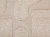 Teppich Baumwolle beige 140 x 200 cm abstraktes Muster Kurzflor DIYADIN_817478