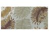 Tapete de lã com padrão de folhas multicolor 80 x 150 cm VIZE_848416