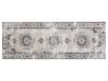 Teppich Baumwolle beige-grau 60 x 180 cm Kurzflor Läufer ALMUS_747821