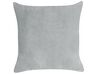 Right Hand Velvet Chaise Lounge Light Grey CHAUMONT_880912