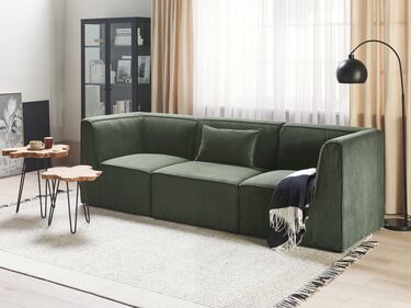 3-seters modulær sofa mørkegrønn LEMVIG