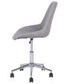 Faux Leather Armless Desk Chair Grey MARIBEL_716500