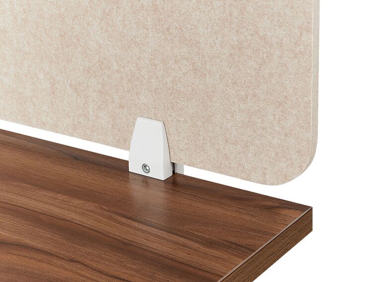 Pannello Divisorio Fonoassorbente Beige 130x40 Cm - Per Scrivania