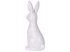 Figurine décorative lapin en céramique blanc 39 cm PAIMPOL_798627