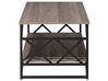 Mesa de centro madera oscura/gris pardo/negro 120 x 61 cm BOLTON_776536