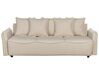 Fabric Sofa Bed with Storage Beige KRAMA_904276