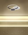 Metal LED Ceiling Lamp Black and White ZAMI_824598