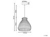 Rattan Pendant Lamp Natural SAKENI_827216