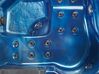 Bañera de hidromasaje LED de acrílico azul/plateado/madera clara 200 x 200 cm LASTARRIA_818748