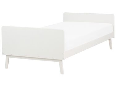 Łóżko drewniane 90 x 200 cm białe BONNAC