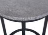 Sada dvou kávových stolků imitace betonu/černé DIXIE_735545
