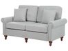 2 Seater Fabric Sofa Light Grey GINNERUP_894789