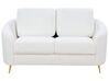 Conjunto de sofás com 6 lugares em bouclé branco TROSA_911075