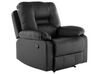 Faux Leather Manual Recliner Living Room Set Black BERGEN_681606