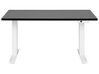 Elektricky nastavitelný psací stůl 120 x 72 cm černý/bílý DESTINES_899312