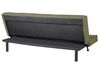 Sofá-cama de 3 lugares em tecido verde-oliva HASLE_912838