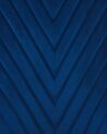 Conjunto de 2 sillas de terciopelo azul marino/plateado ALTOONA_795772