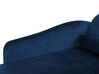 Chaise longue de terciopelo azul oscuro derecho LUIRO_769591