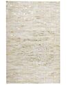 Cowhide Area Rug 140 x 200 cm Gold and Beige TOKUL_787208