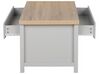 Coffee Table with Drawer Grey with Light Wood CLIO_749506