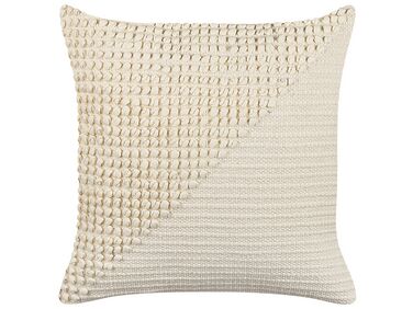 Cotton Cushion 45 x 45 cm Beige PELLAEA