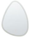 Spejl LED ø 78 cm sølv BETHUNE_844388