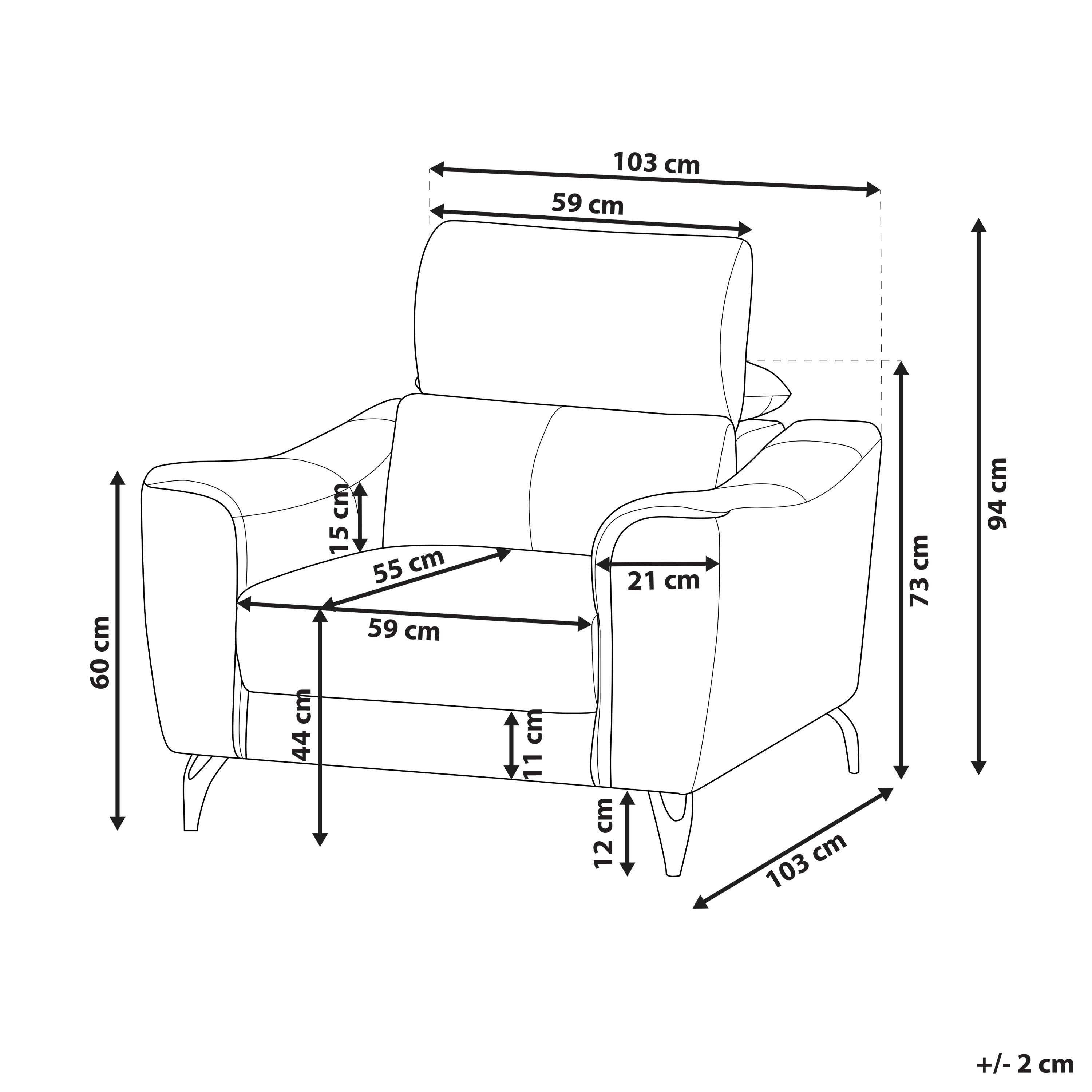 Fotel skórzany brązowy NARWIK